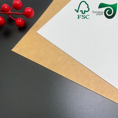 FSC 325gsm White Coated Kraft Back Folding Carton Board Food Grade Virgin Wood Pulp