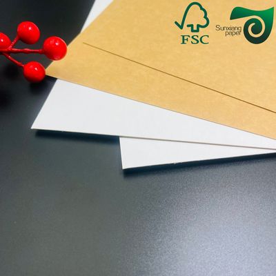 FSC Disposable Bakeable Kraft Bread Pan Board 300gsm 350gsm One Side White Brown Back