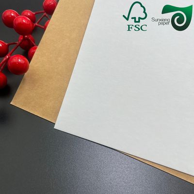 FSC300gsm 350gsm Disposable Bakeable Kraft Bread Pans Board One Side White Brown Back