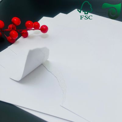 FSC Certified Food Grade White Oilproof Paper  210g 360g  For Hamburgers  Oily Foods