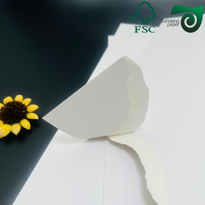 FSC 80lb 36 50" 23 36" White Text Baronial Ivory Board For Business Cards