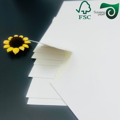 FSC 1.5mm 2mm Bleached White Cellulose Board 70cm 100cm For Phone Packaging Boxes
