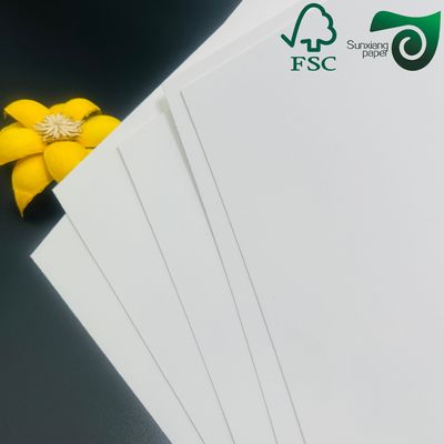 FSC 1.5mm 2mm Bleached White Cellulose Board 70cm 100cm For Phone Packaging Boxes
