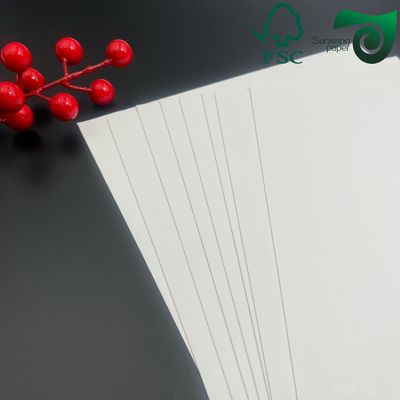 FSC 1.5mm 2mm Solid White Cardboard For Consumer Packaging High Stiffness Double Sided Printable
