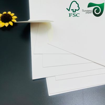 FSC 1.5mm 2mm Solid White Cardboard For Consumer Packaging High Stiffness Double Sided Printable