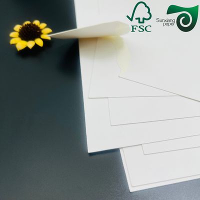 150gsm High Brightness White Cardboard Made from 100% Virgin Wood Pulp for Packaging and Printing