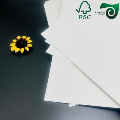 150gsm High Brightness White Cardboard Made from 100% Virgin Wood Pulp for Packaging and Printing