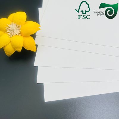 FSC 350gsm Smooth One Side Coated  C1S White Art Board Good Printability For Cosmetics Boxes