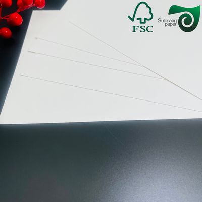 FSC Smooth White Virgin Wood Pulp Cardboard Sheets 230gsm For Premium Invitation Cards