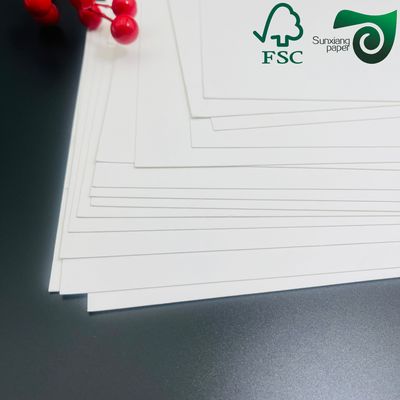 FSC 350gsm Smooth One Side Coated  C1S White Art Board Good Printability For Cosmetics Boxes