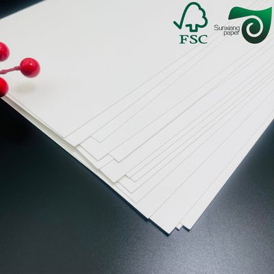 FSC 350gsm Smooth One Side Coated  C1S White Art Board Good Printability For Cosmetics Boxes