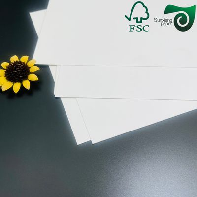 FSC 15pt 18pt Smooth White Bleach Card One Side Coated SBS FBB Board With Excellent Printing Performance