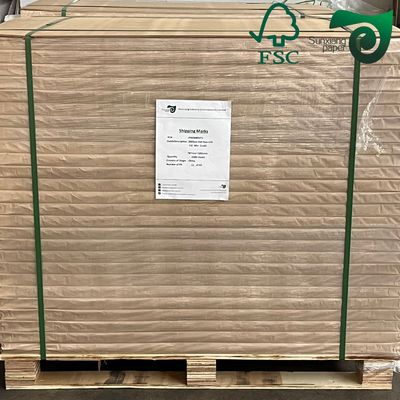 FSC Recyclable Kraft Liner Board Corrugated Paper Roll 80gsm 90gsm 110gsm For Carton Box