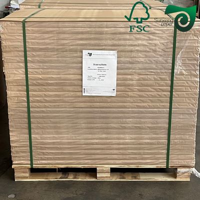 FSC 50gsm Unbleached Natural Brown Coffee Filter Paper Sheet  Food Grade Raw Material