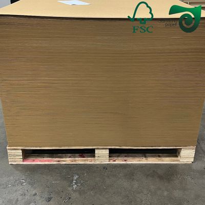 FSC 250gsm 300gsm C1S Kraft Back Coated Duplex Board Food Safe For Salad Boxes