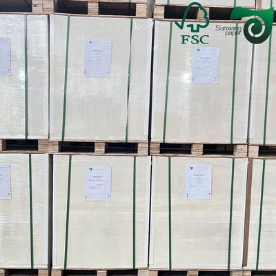 FSC 2mm Smooth Bleached Wood Cellulose White Board Double Sided Slight Glossy For Premium Gift Box