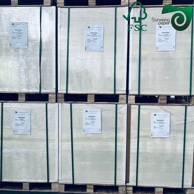 FSC 24" 36" Laser Gloss Coated Text Paper  Sunxiang Paper For Calendar Printing Premium Quality