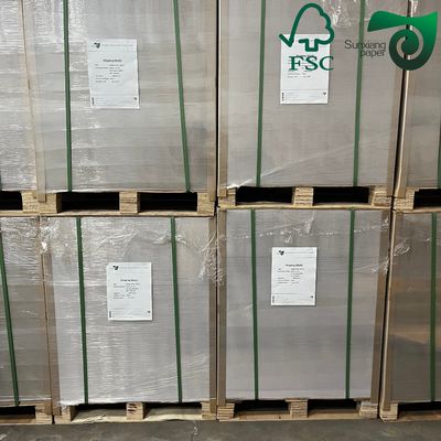 FSC 20pt 30"  40" Grey Back Duplex Board Glossy Coated White Top