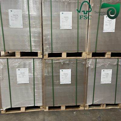 FSC Stiffness 2mm 2.5mm Double Sided White Cardboard For Shoe Box Making