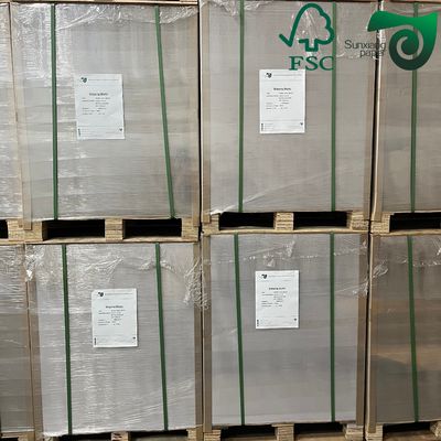 FSC Customized 300gsm 350gsm Duplex Paper Board Gray Back For Packing Box