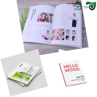 FSC 58gsm 60gsm LWC Paper Light Weight Coated White Paper Double Sides Gloss