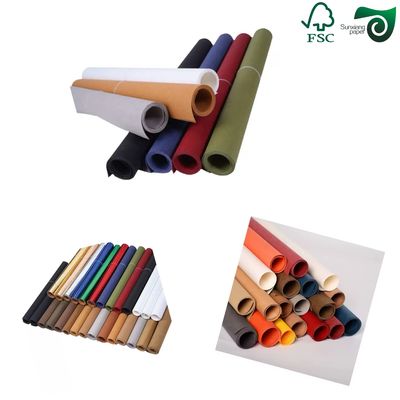Tear Resistance Sewable 0.55mm 0.35mm Washable Kraft Paper Roll