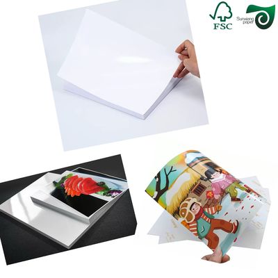 135GSM 200GSM Art Paper Sheets Gloss Coated A4 A3 Digital Laser Printing FSC