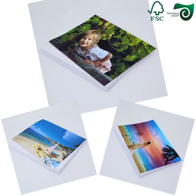 140 g/m² 120 g/m² FSC beidseitig glänzendes Inkjet-Fotopapier 4'' 6'' für Familienalben
