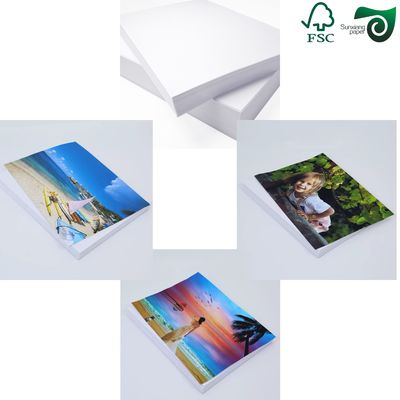 FSC Inkjet Printing Photo Paper 180gsm C2S Glossy Coated Digital Paper