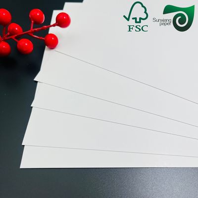250gsm Single Sided Coated  FBB Cover Stock Exquisite White Cardboard Ivory Board Paper FSC