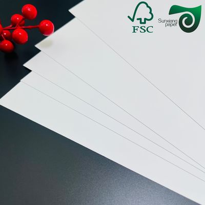 Ivory SBS Paper Board Single Sided Coated White Paper 350gsm 375gsm 70cm 100cm FSC