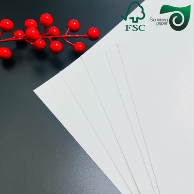 High Stiffness FSC Ivory Board FBB White Paper Board 300GSM 350GSM  Ideal For Rigid Packaging 72x102cm Format