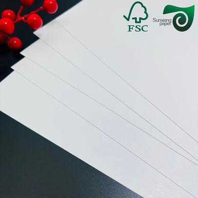 High Stiffness FSC Ivory Board FBB White Paper Board 300GSM 350GSM  Ideal For Rigid Packaging 72x102cm Format