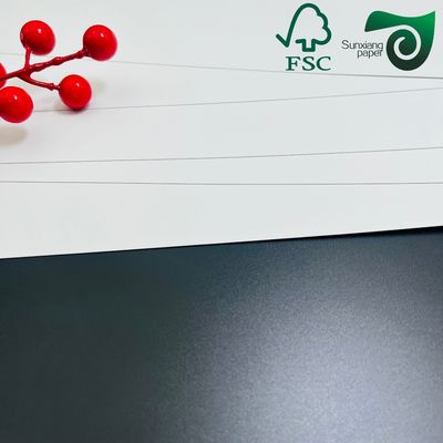 FSC 220gsm Durable C1S White Cardboard Paper OEM Custom Solutions For Cosmetic Boxes