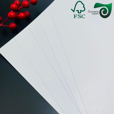 Extra Thick One Sided Coated White Board Paper Customizable Cosmetics Packaging Options  OEM  ODM Supported