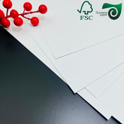 Extra Thick One Sided Coated White Board Paper Customizable Cosmetics Packaging Options  OEM  ODM Supported
