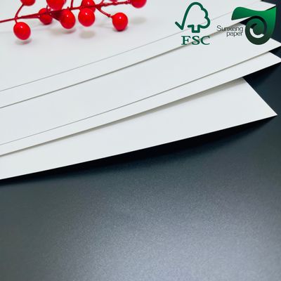 Ivory SBS Paper Board Single Sided Coated White Paper 350gsm 375gsm 70cm 100cm FSC
