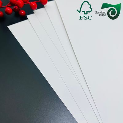 High Stiffness FSC Ivory Board FBB White Paper Board 300GSM 350GSM  Ideal For Rigid Packaging 72x102cm Format