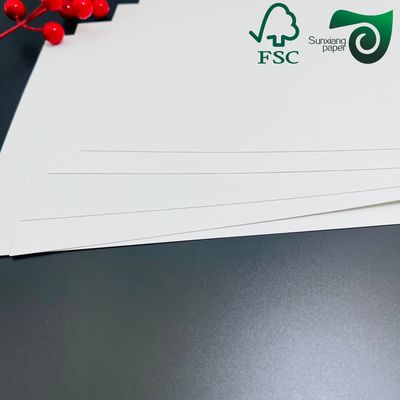 FSC 220gsm Durable C1S White Cardboard Paper OEM Custom Solutions For Cosmetic Boxes