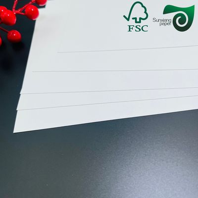 Extra Thick One Sided Coated White Board Paper Customizable Cosmetics Packaging Options  OEM  ODM Supported