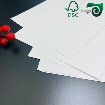220g 270g C1S Gloss White Paperboard 700 1000mm For Postcards Ivory Board Paper