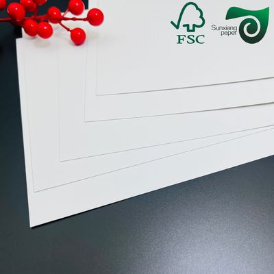 Premium One Sided Coated Glossy White Ivory Paper FSC Mix Credit Paper C1S