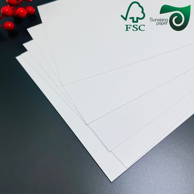255g FSC Single Coated Ivory White Cardboard Low Weight For Writing