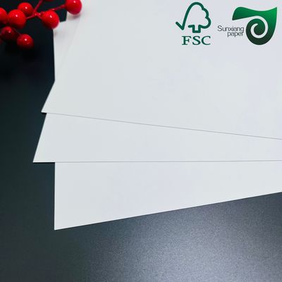 FSC 190gsm  400gsm High Folding Resistance Single Sided Folding White Cardboard Ivory Card (FBB)