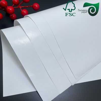 FSC 300GSM  350GSM C2S Glossy Art Board For Offset Printing  Double Sided White