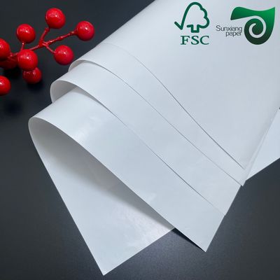 FSC 300GSM  350GSM C2S Glossy Art Board For Offset Printing  Double Sided White