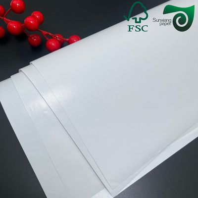 Biodegradable 160um 200um White Cardboard For Advertisement Tear Resistance