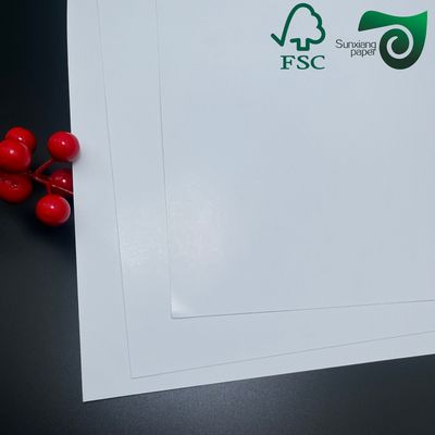 80gsm FSC Super White Gloss Mirror Cast Coated Paper For Sticker 20 30 Inches