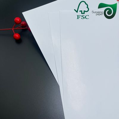 Virgin Pulp High Brighteness 300gsm Double Sided Glossy Paper For Printing Glossy Art Paper