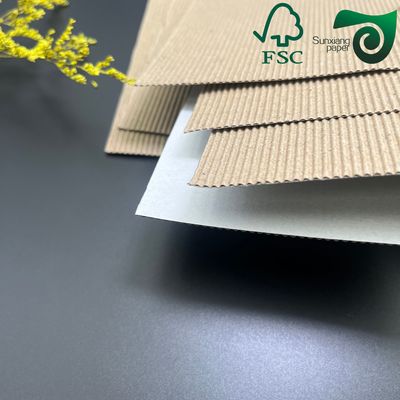 120gsm Mix Pulp Brown 3 Ply Corrugated Paper For High Grade Gift Boxes